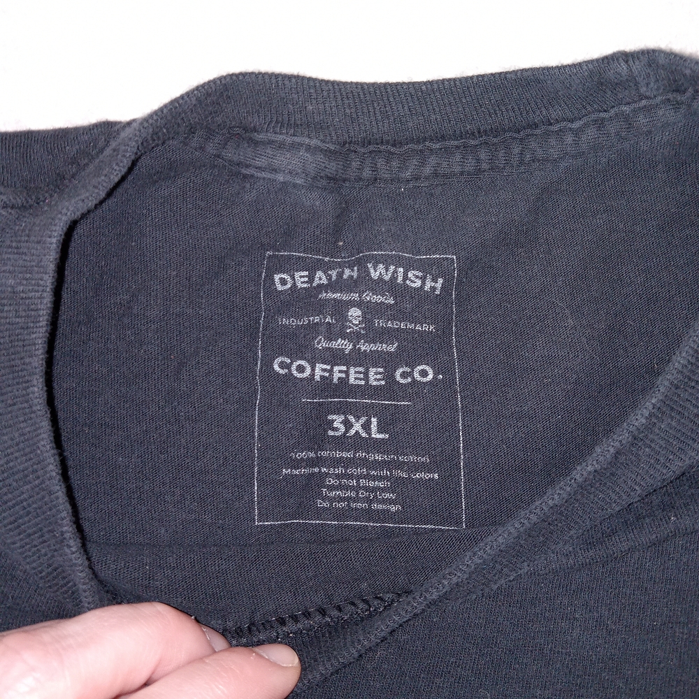Death Wish Coffee Shirt Mens 3XL Master Of Vitality T Shirt EUC - Picture 3 of 8